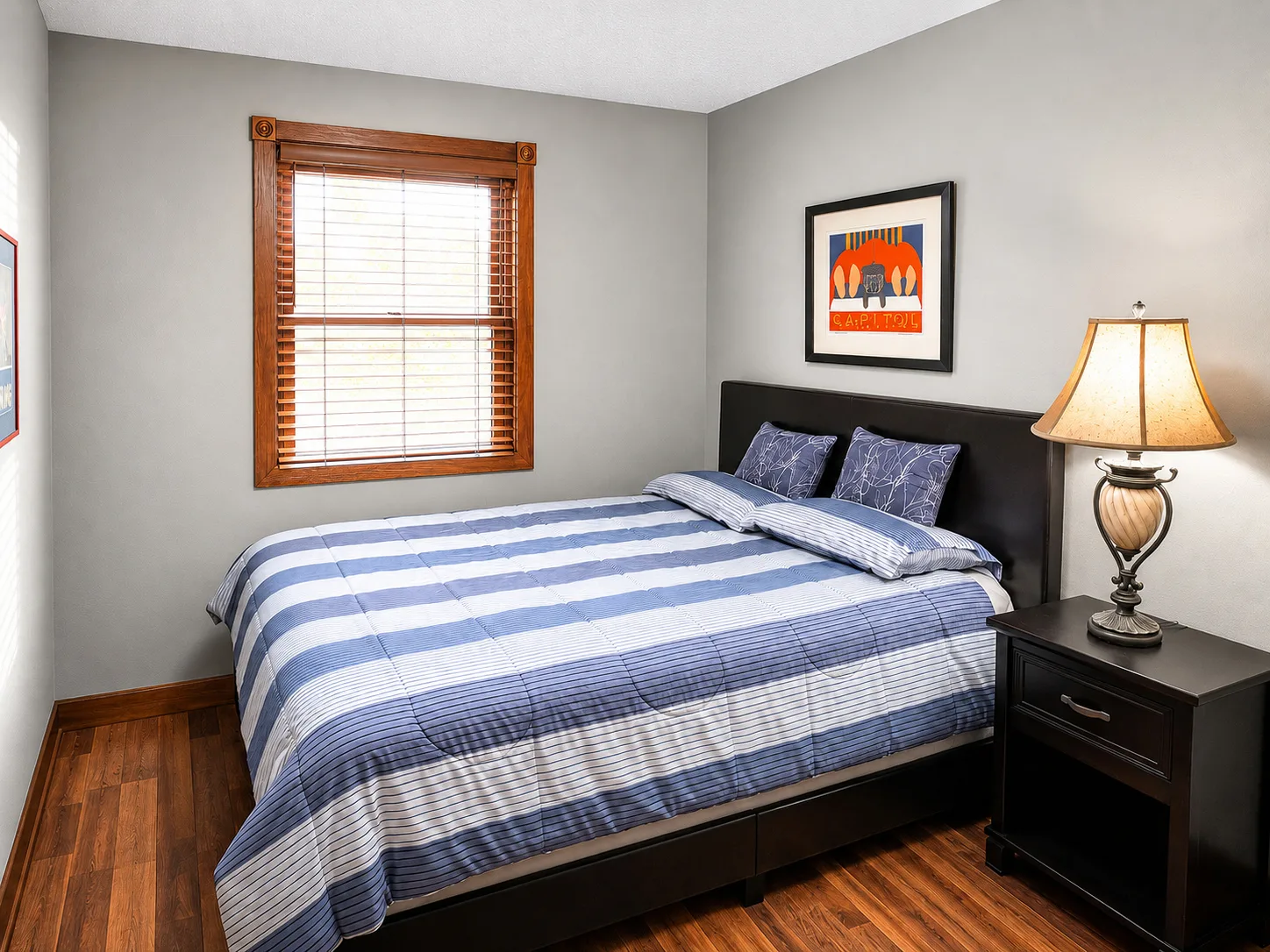 Furnished second bedroom in apartment 1301 B