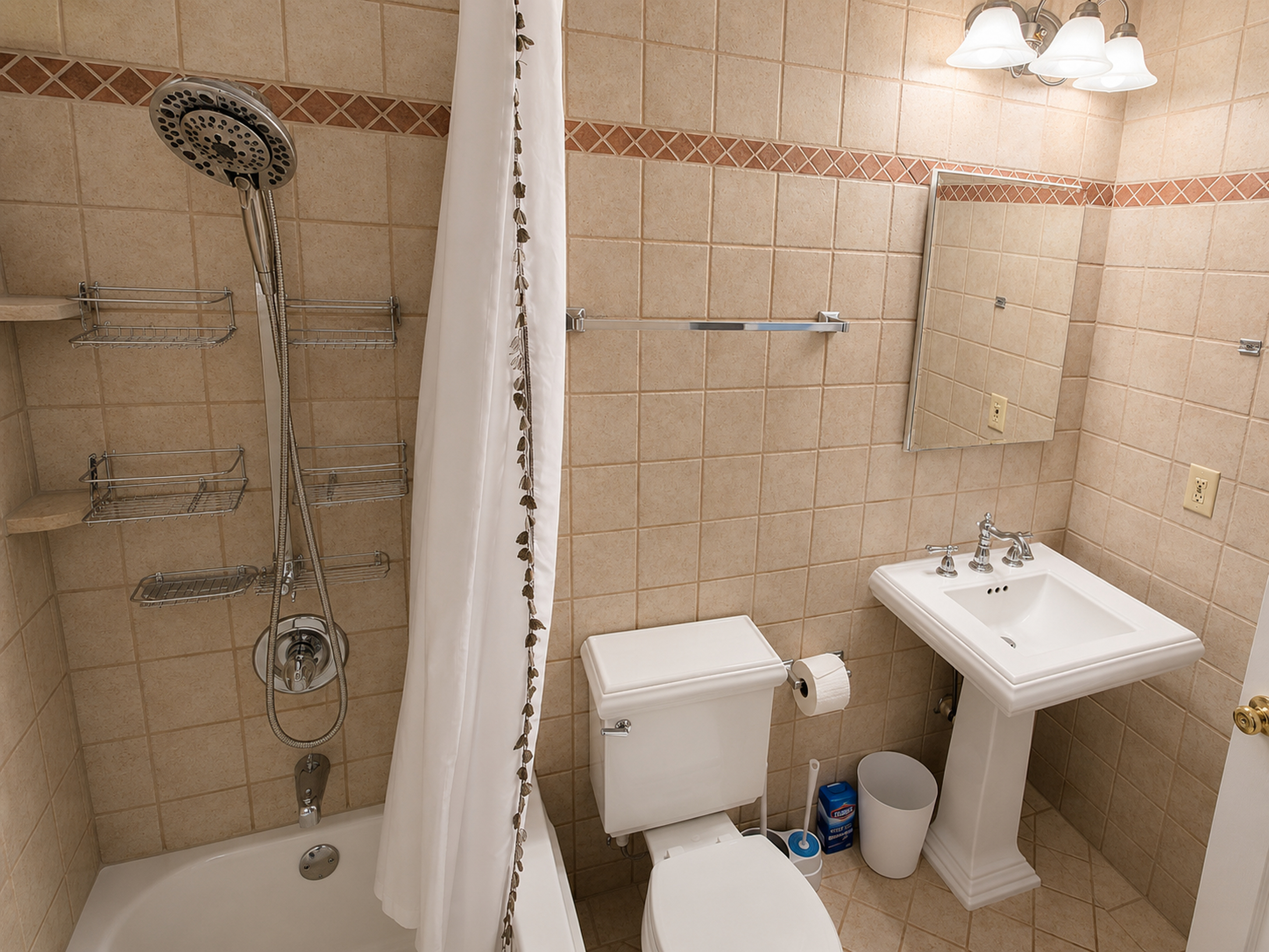 Second bathroom view in apartment 1303 A