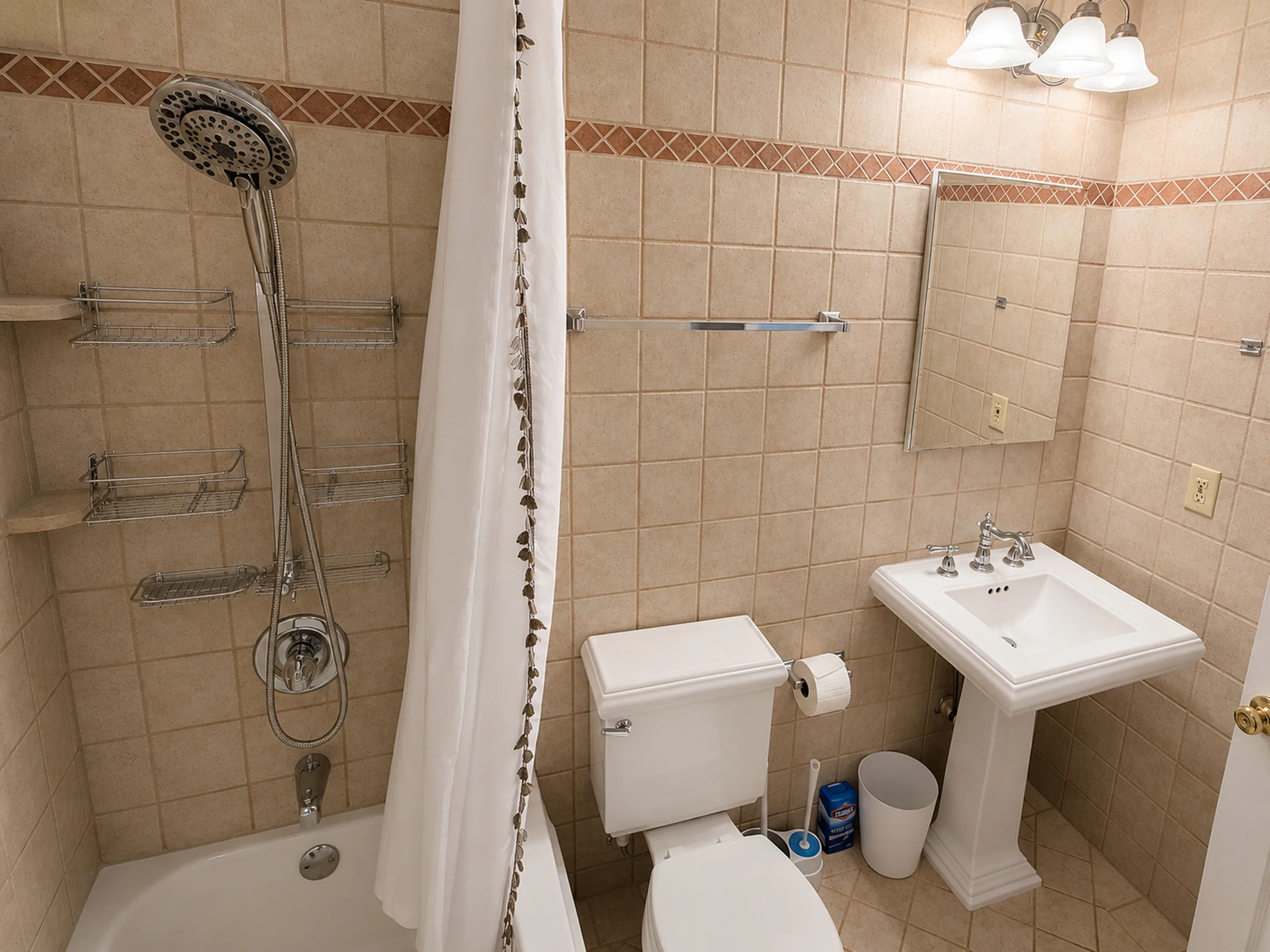 Second bathroom view in apartment 1303 A